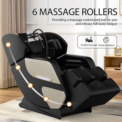 Massage Chair Recliner With Zero Gravity With Full Body Air Pressure - Black / Blue / Gold Home Essentials