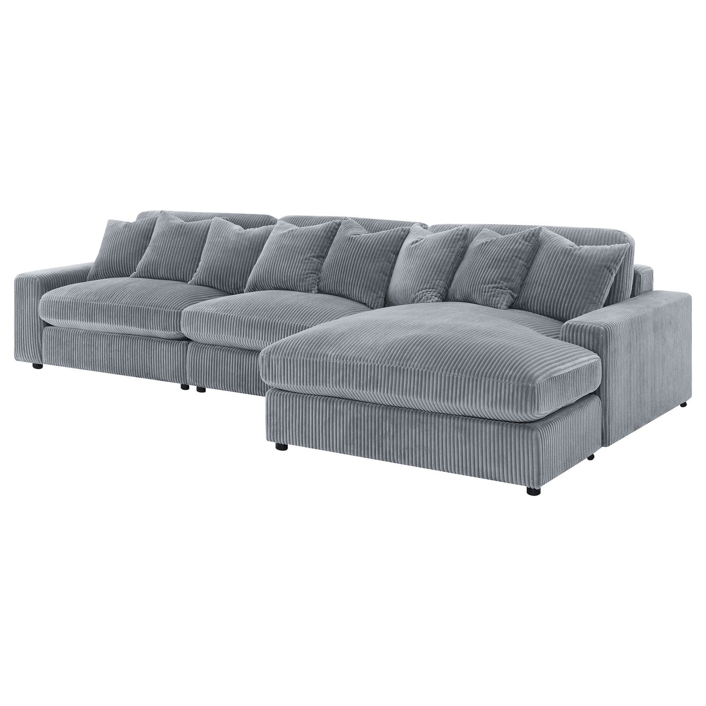 Cassidy - Upholstered Sectional Sofa With Reversible Cushions Furniture Max