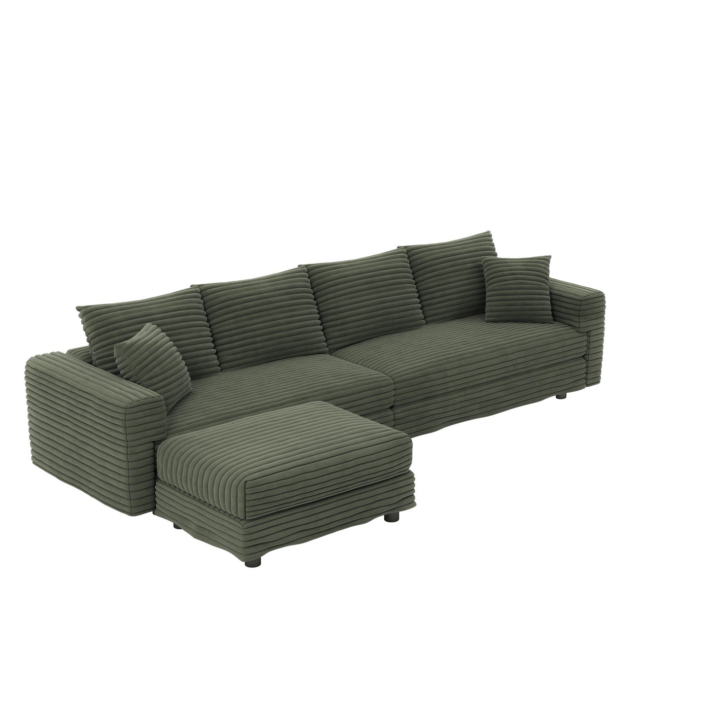 Modern Comfy Upholstered Sofa Cloud Couch & Deep Seat Couches Home Essentials