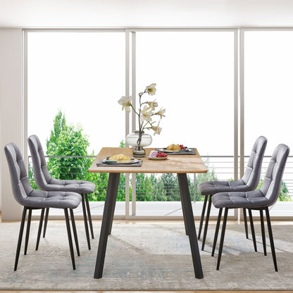 Mid-Century Modern Velvet Dining Chairs Set For Kitchen, Living Room Home Essentials