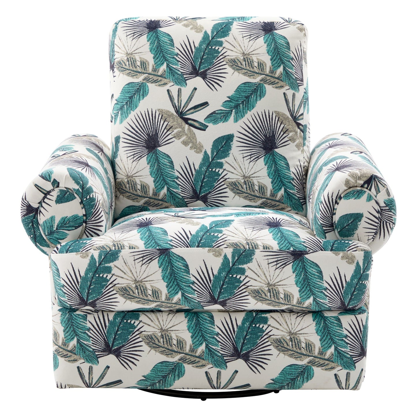 Manual Swivel Recliner Rocker Chair With Adjustable Backrest Noble House