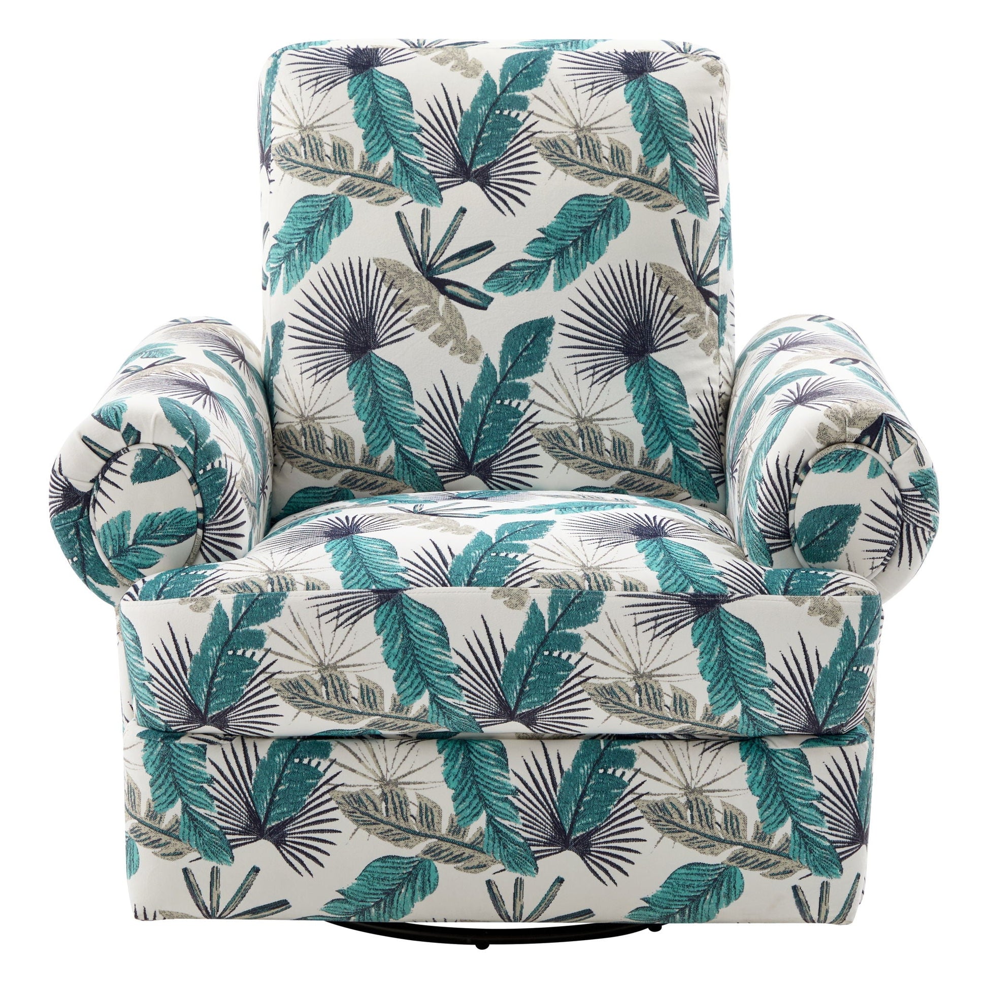 Manual Swivel Recliner Rocker Chair With Adjustable Backrest Noble House