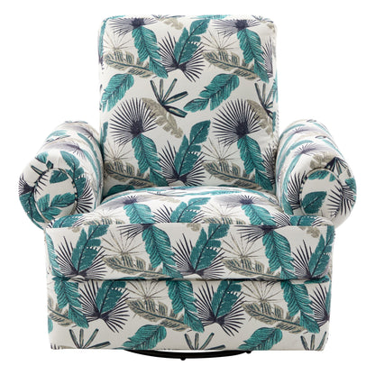 Manual Swivel Recliner Rocker Chair With Adjustable Backrest Noble House