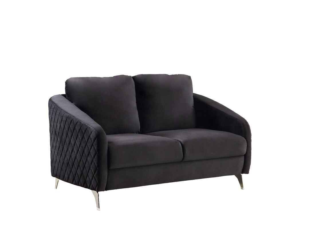 Sofia - Velvet Modern Chic Loveseat Couch Lilola Home