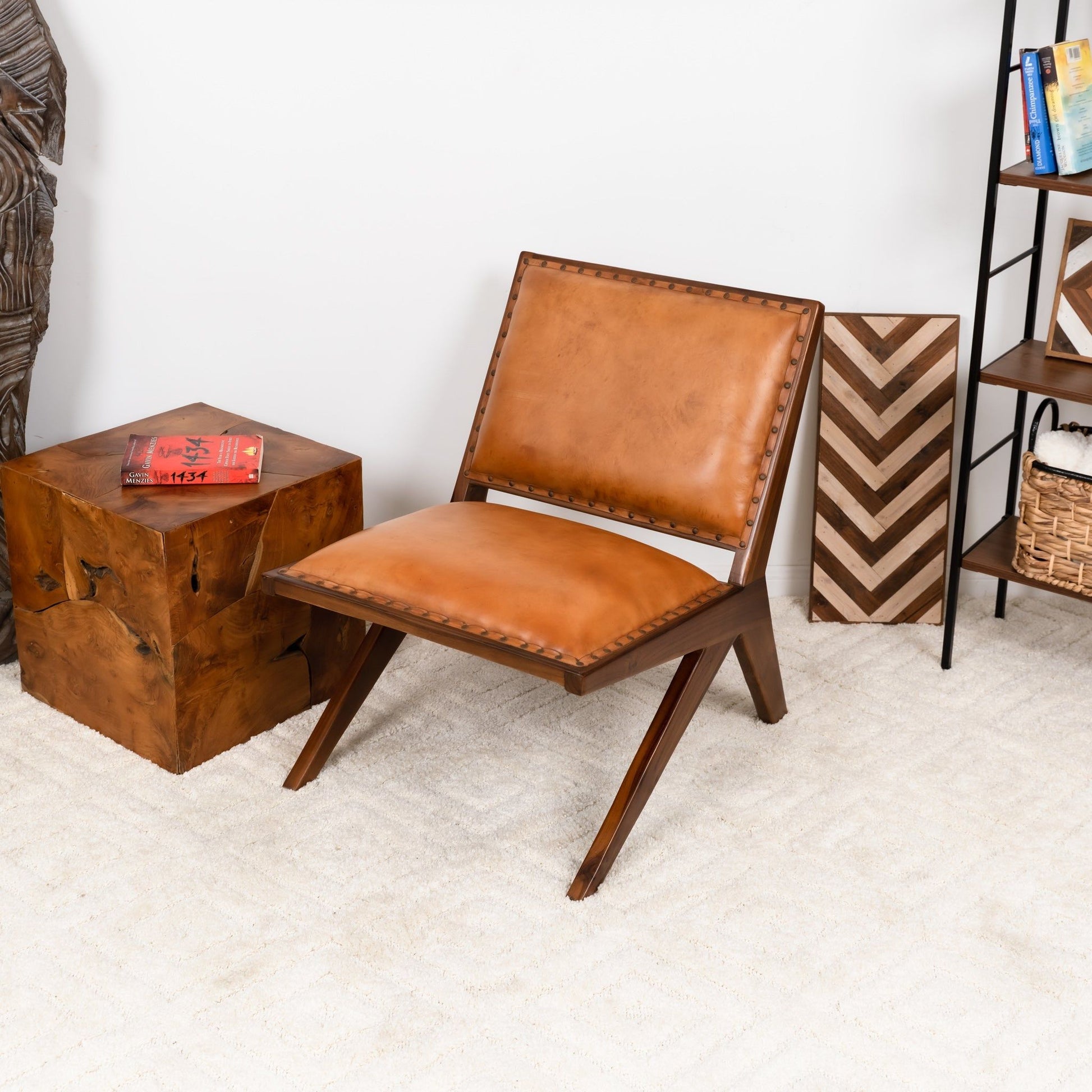 Colin - Lounge Chair - Brown / Tan Ashcroft Furniture