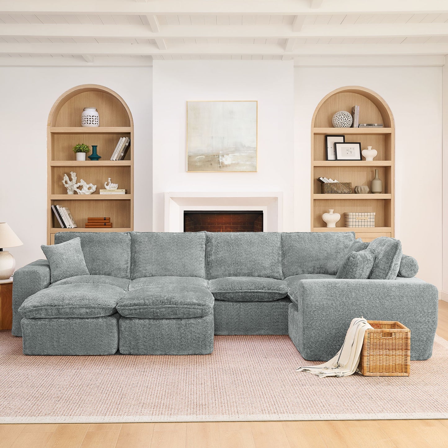 Sectional Sofa With Moveable Ottoman Home Essentials