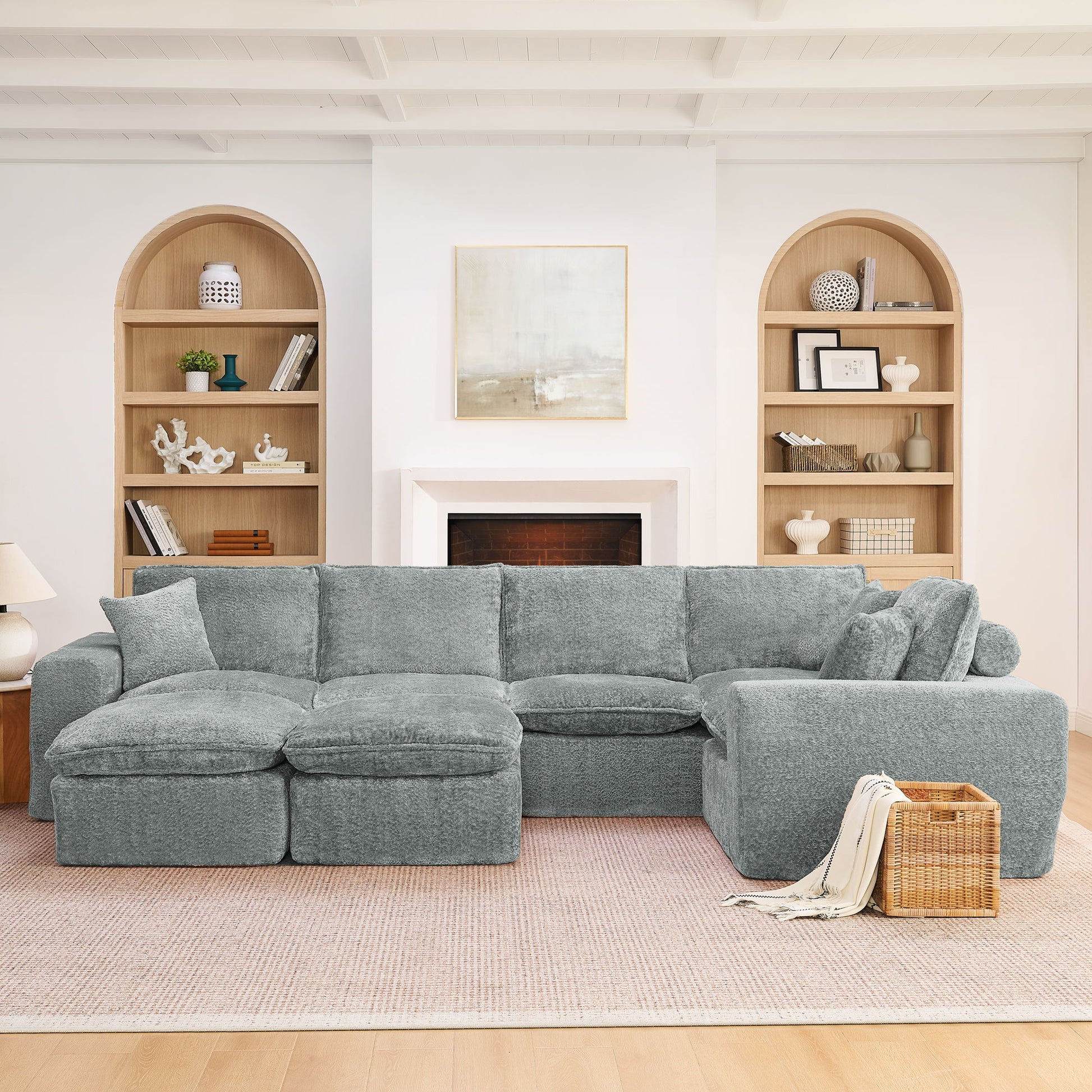 Sectional Sofa With Moveable Ottoman Home Essentials