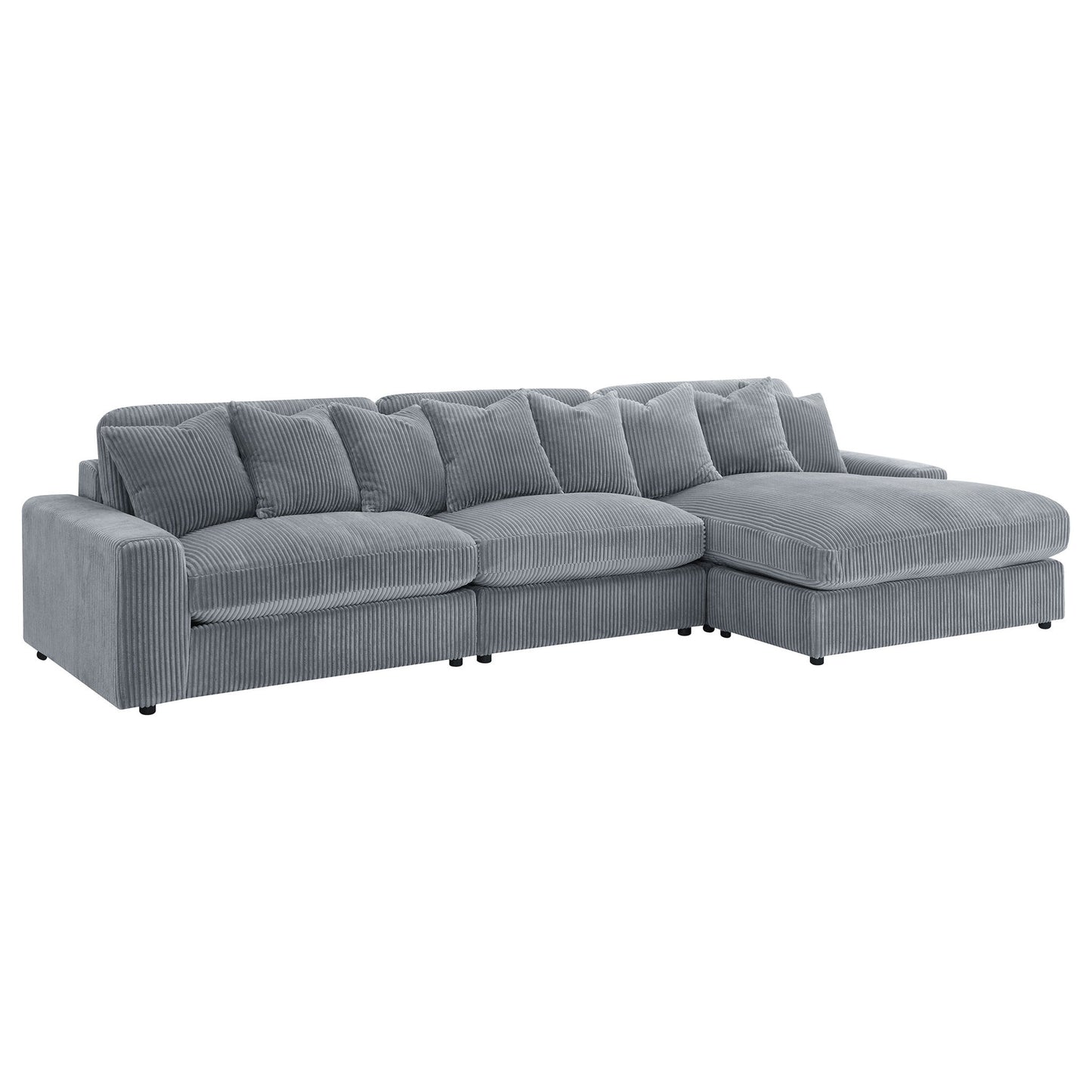 Cassidy - Upholstered Sectional Sofa With Reversible Cushions Furniture Max