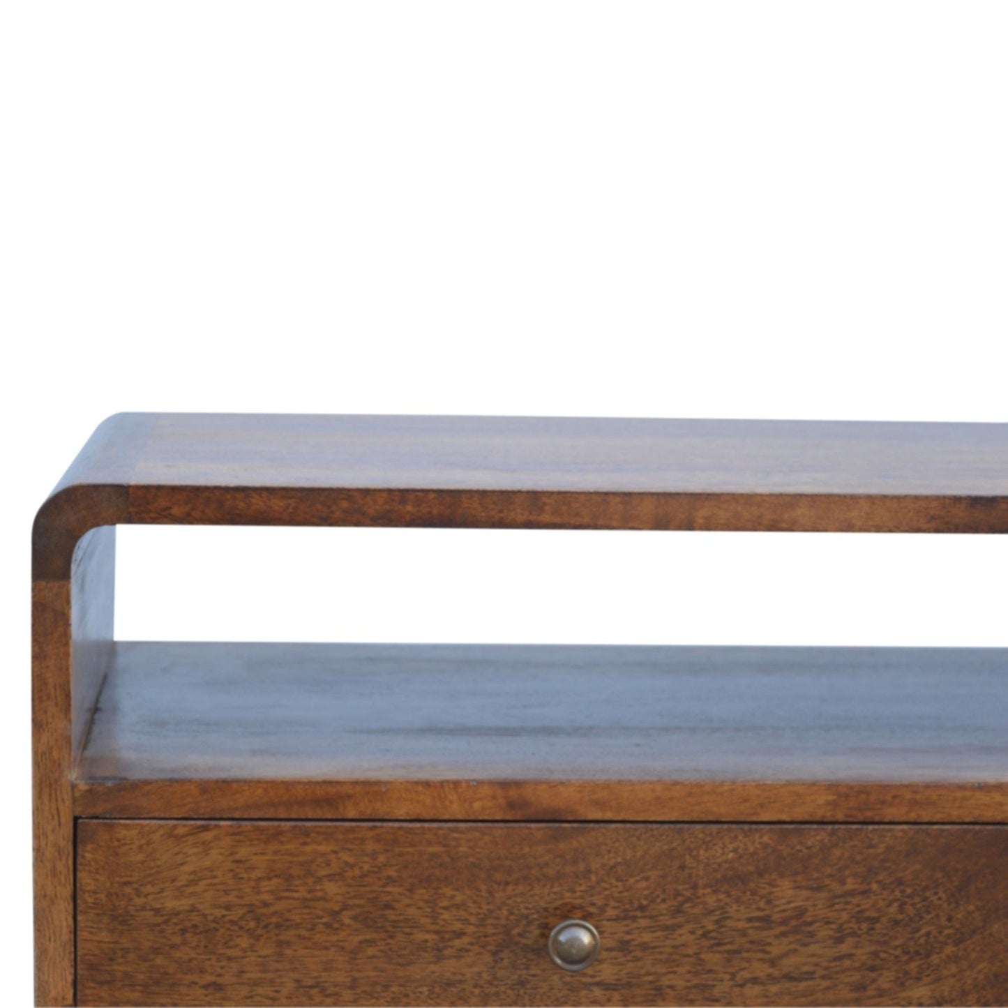 Solid Wood Curved Media Unit Artisan Furniture