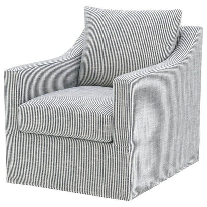 Winter - Upholstered Sloped Arm Accent Swivel Chair Coaster Fine Furniture
