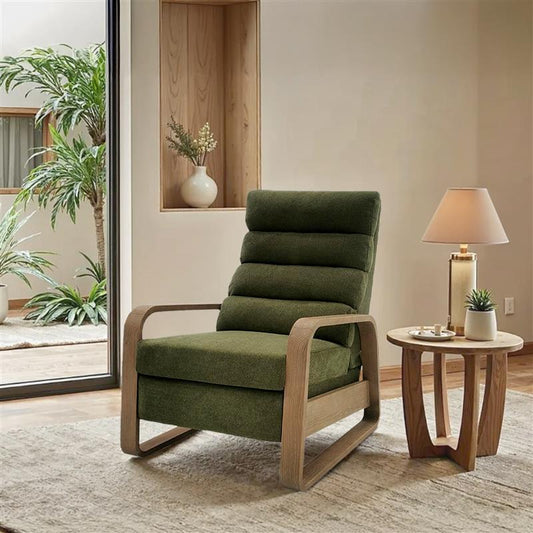 Jordan - Framed Push Back Recliner - Green Chapel Hill