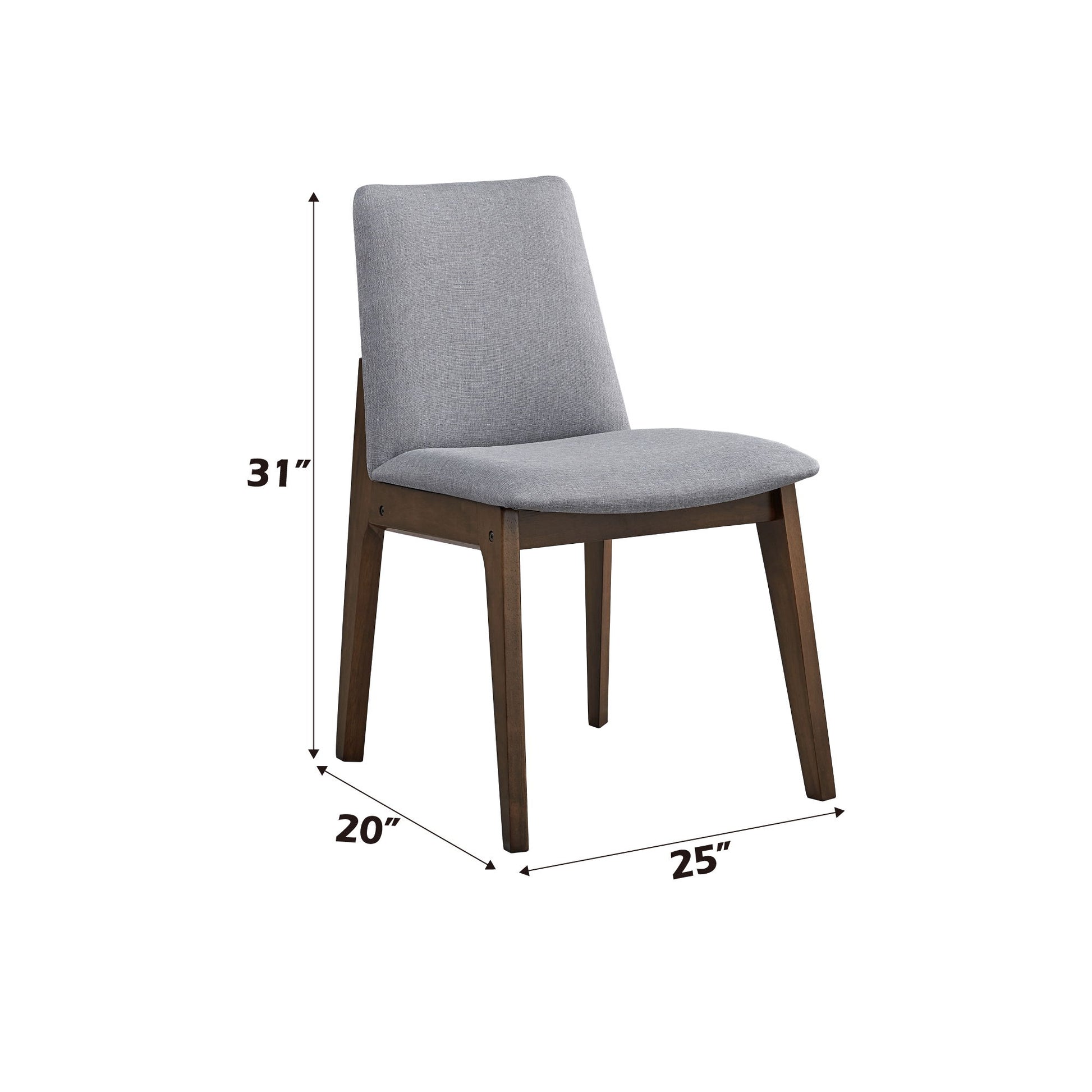 Kaela - Side Chair (Set of 2) - Light Gray Acme