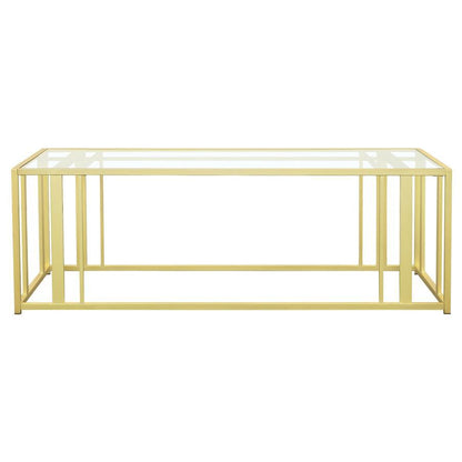 Adri - Rectangular Glass Top Coffee Table Coaster Fine Furniture