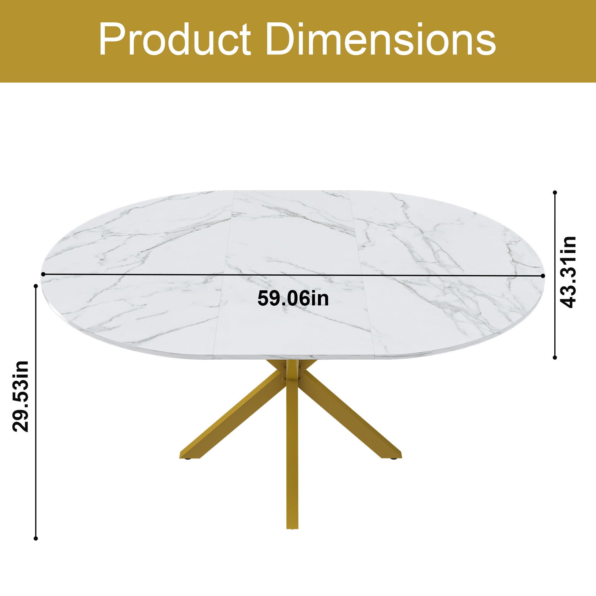 Round Dining Table With Extendable Blades, X Base Home Essentials