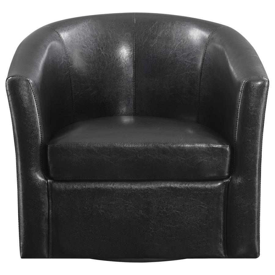 Turner - Upholstered Barrel Back Swivel Chair CoasterEssence