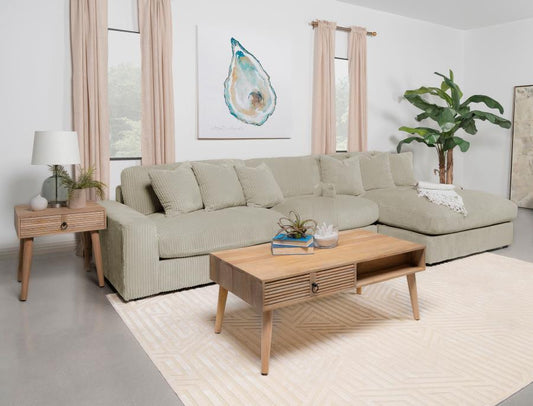 Blaine - Reversible Upholstered Chaise Sectional Sofa Coaster Fine Furniture