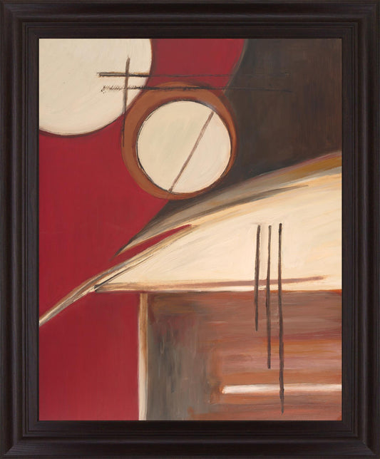 Crimson Orbit - 28" x 34" Framed Wall Art Classy Art