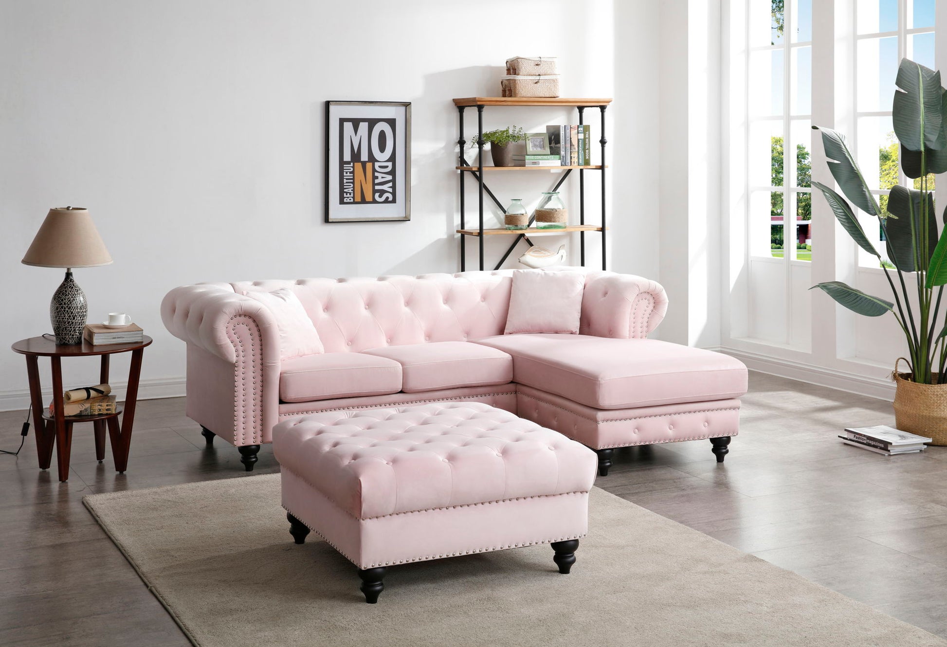Nola - Luxurious Design Sofa Chaise Glory Furniture