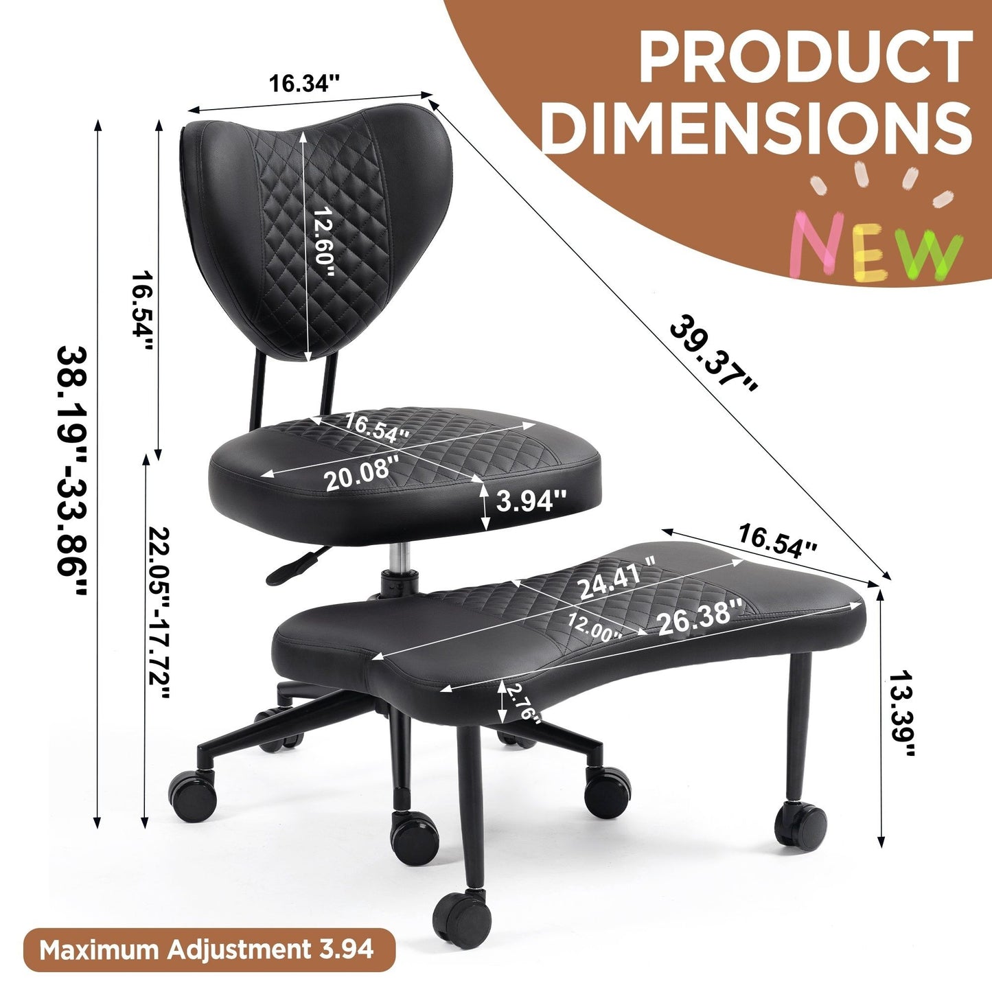 Multifunctional Ergonomic Meditation & Yoga Chair Home Essentials