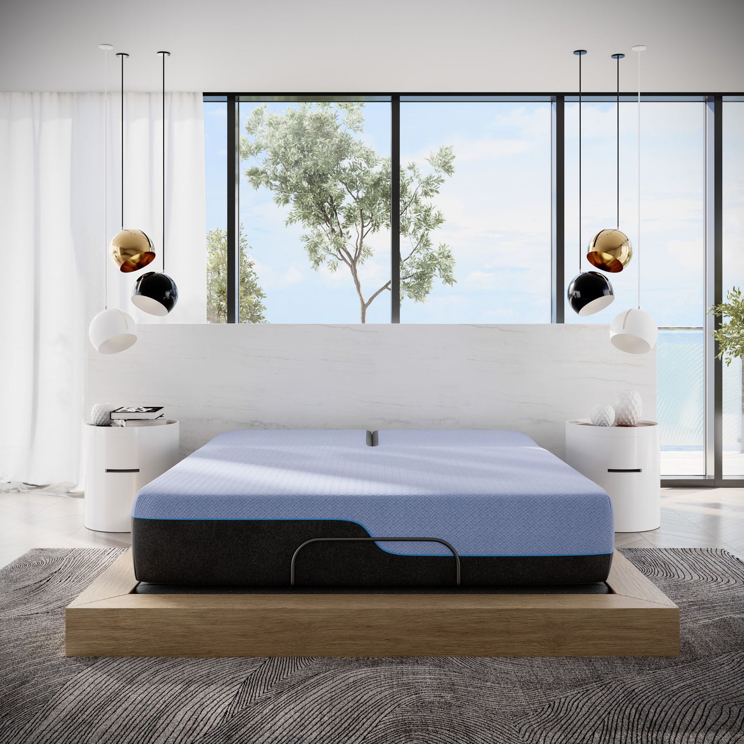 12" Refresh Flex Head Hybrid Cooling Fast Responding Latex Foam & Coil Mattress Daily Nest