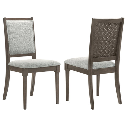Onslow - Upholstered Dining Side Chair (Set of 2) - Dark Brown Coaster Fine Furniture