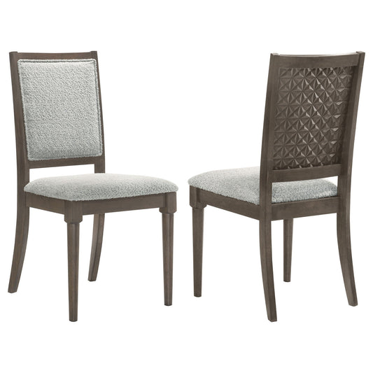 Onslow - Upholstered Dining Side Chair (Set of 2) - Dark Brown Coaster Fine Furniture