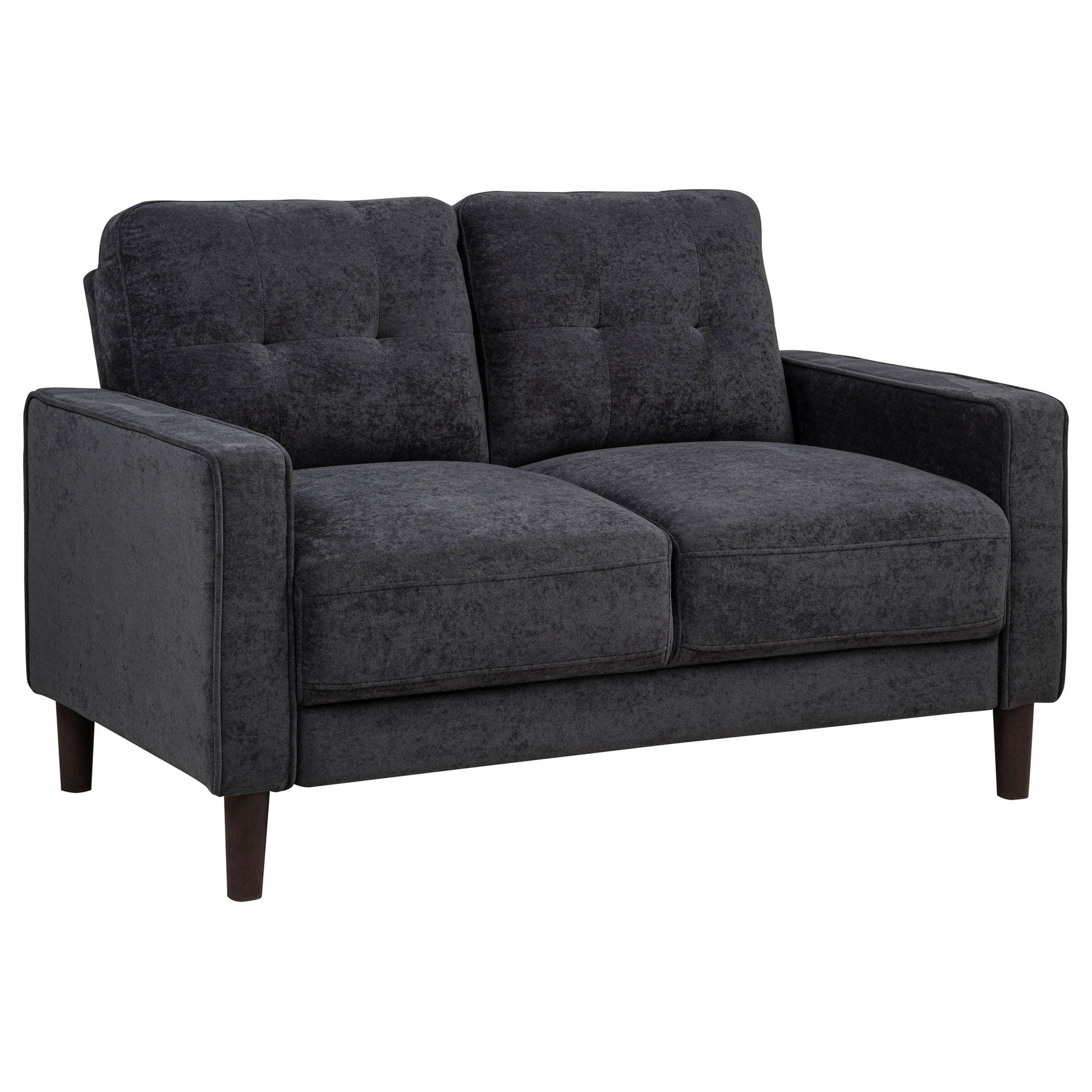 Heather - Track Arm Tufted Loveseat Furniture Max