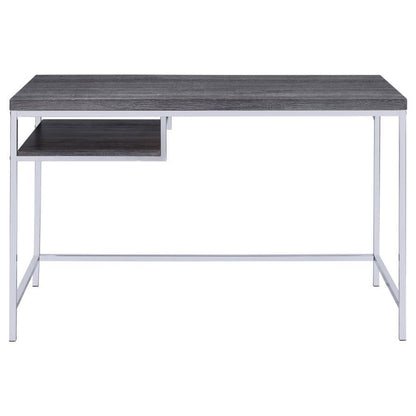 Kravitz - 1-Shelf Writing Desk - Weathered Gray CoasterEssence