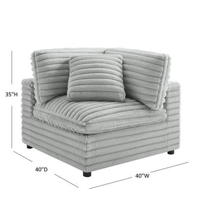 Jenny - Corner Accent Chair - Gray Ridgecrest Home