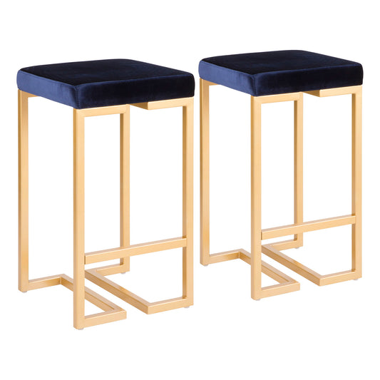 Midas - Contemporary / Glam Counter Stool (Set of 2) Lumi Source
