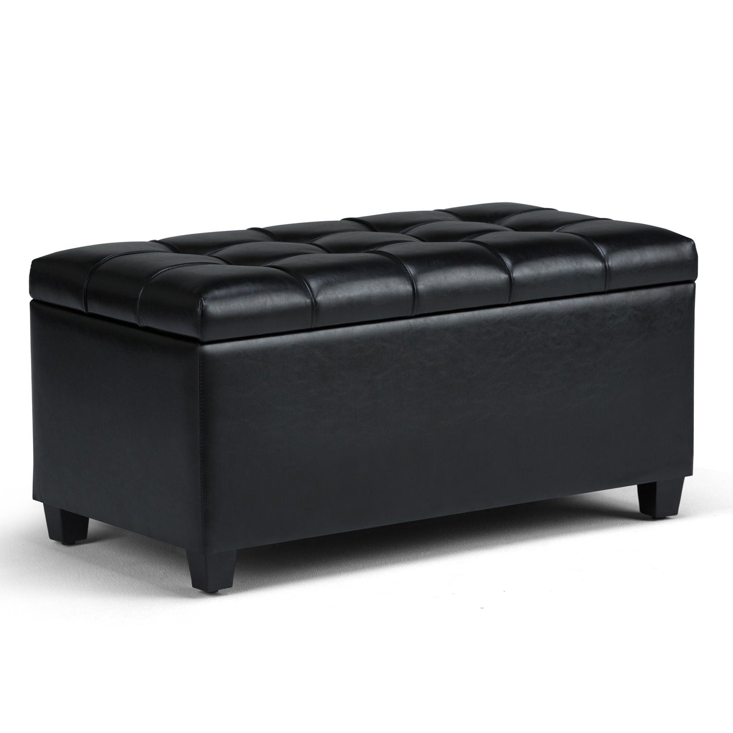 Sienna - Upholstered Storage Ottoman Bench Simpli-Home