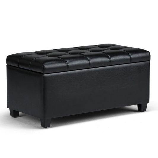 Sienna - Upholstered Storage Ottoman Bench Simpli-Home