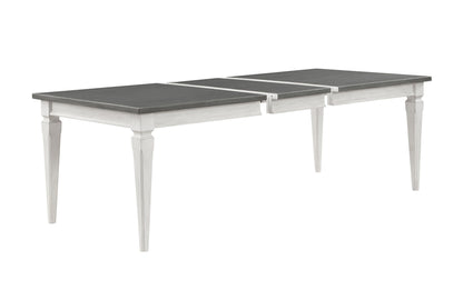 Katia - Dining Table With Leaf - Gray / White Acme