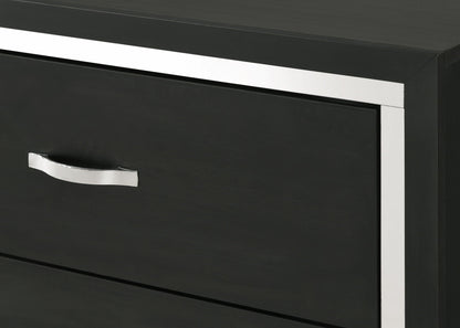 Gennro - Nightstand - Black Crown Mark