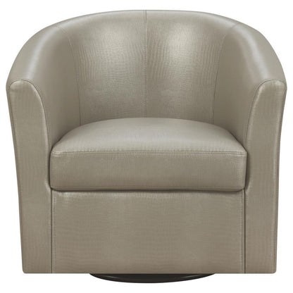 Turner - Upholstered Barrel Back Swivel Chair CoasterEssence