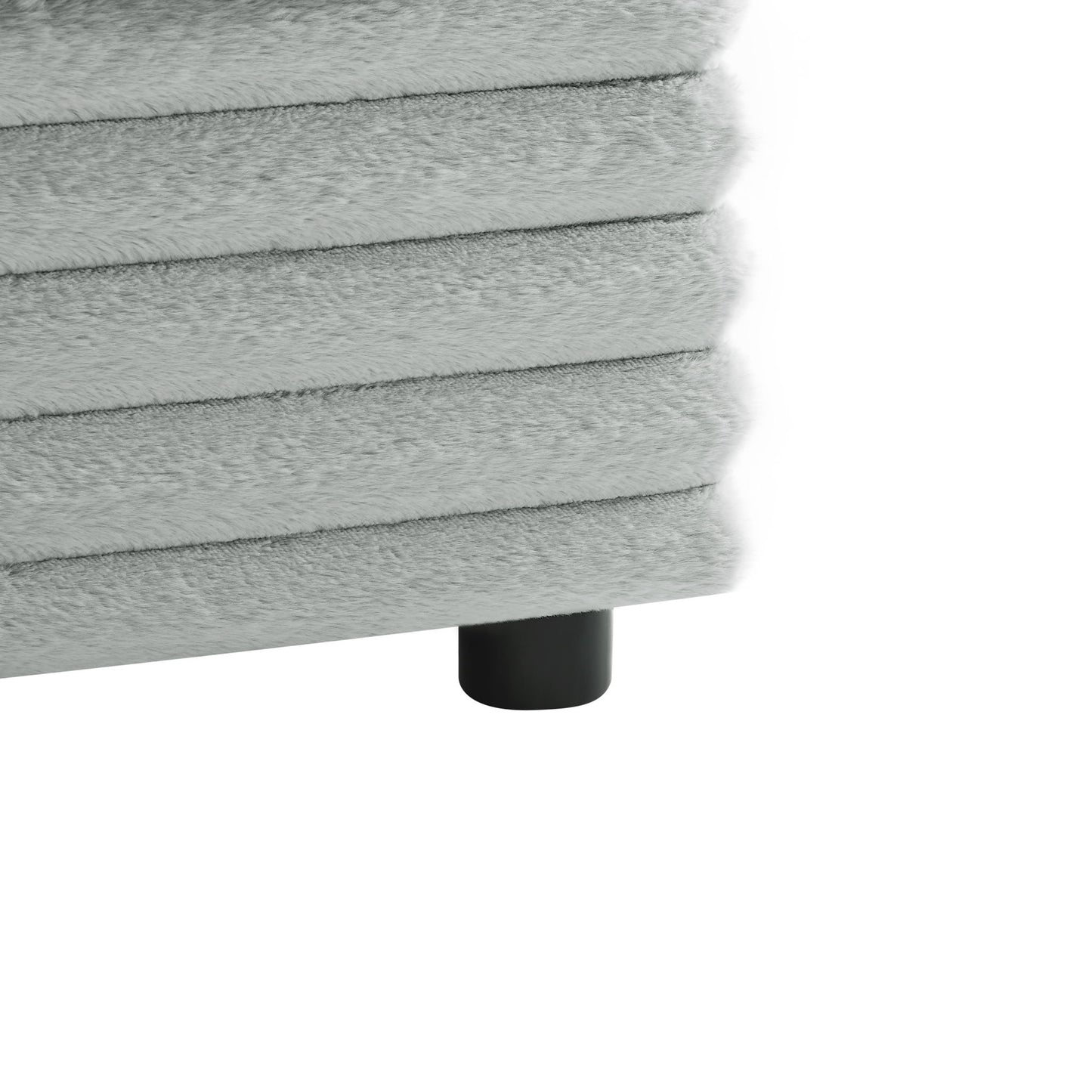 Jenny - Square Ottoman - Gray Ridgecrest Home