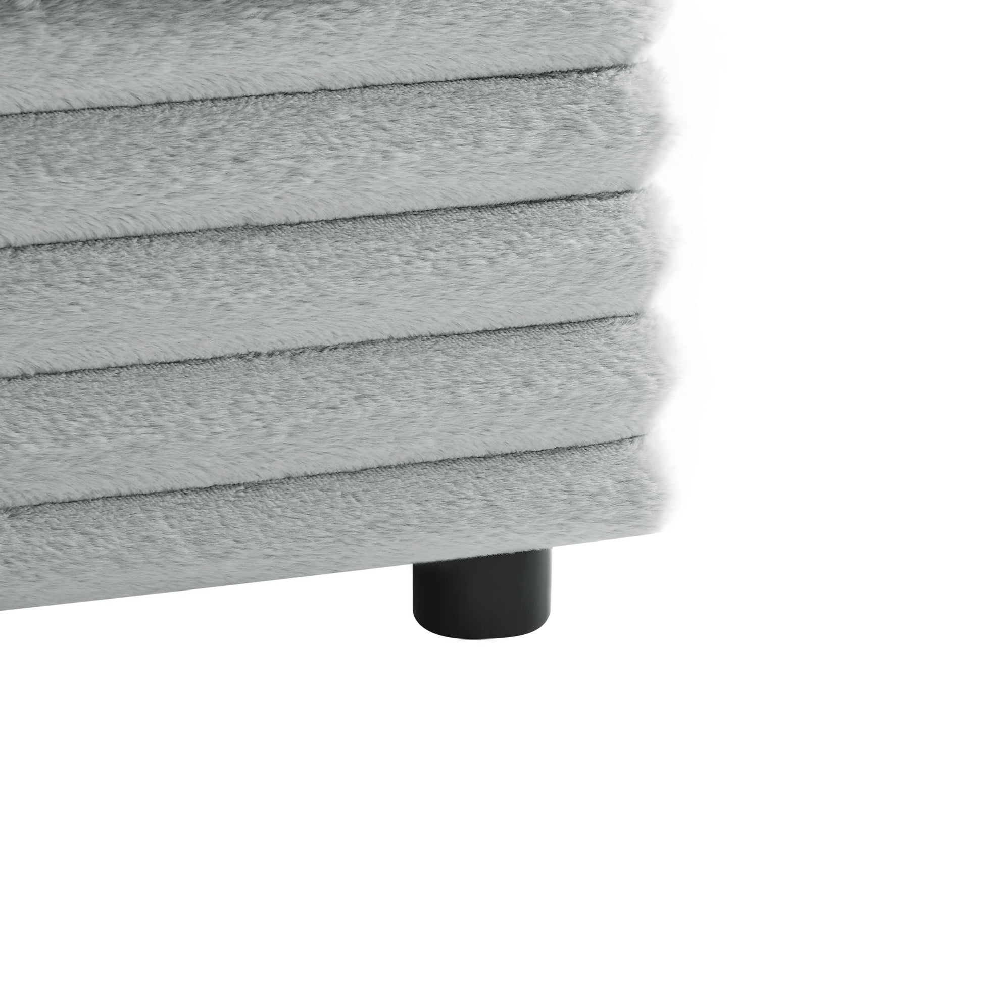 Jenny - Square Ottoman - Gray Ridgecrest Home