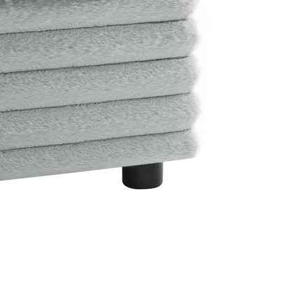 Jenny - Square Ottoman - Gray Ridgecrest Home