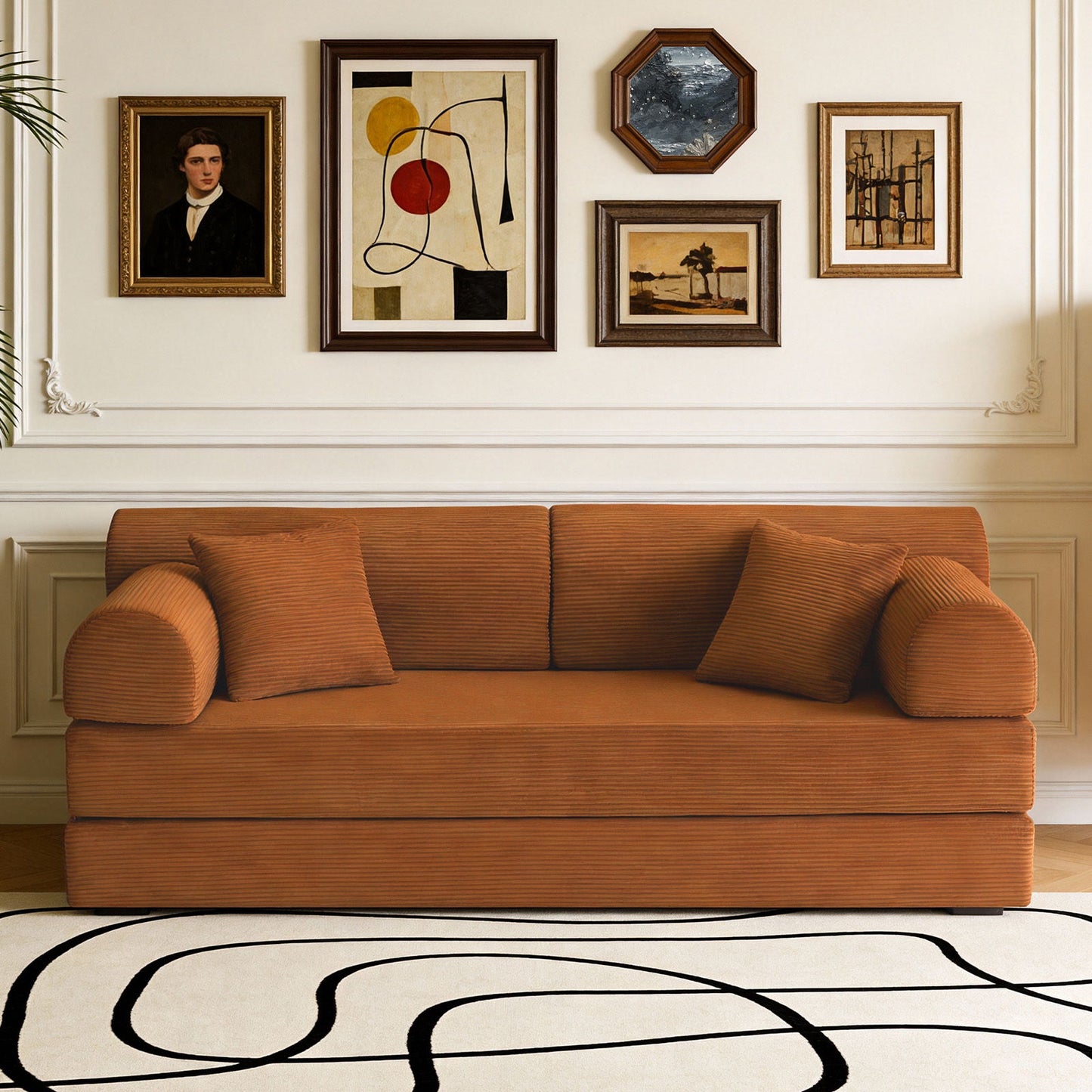 Convertible Sleeper Sofa Bed, Floor Lounge Couch For Living Room Home Essentials