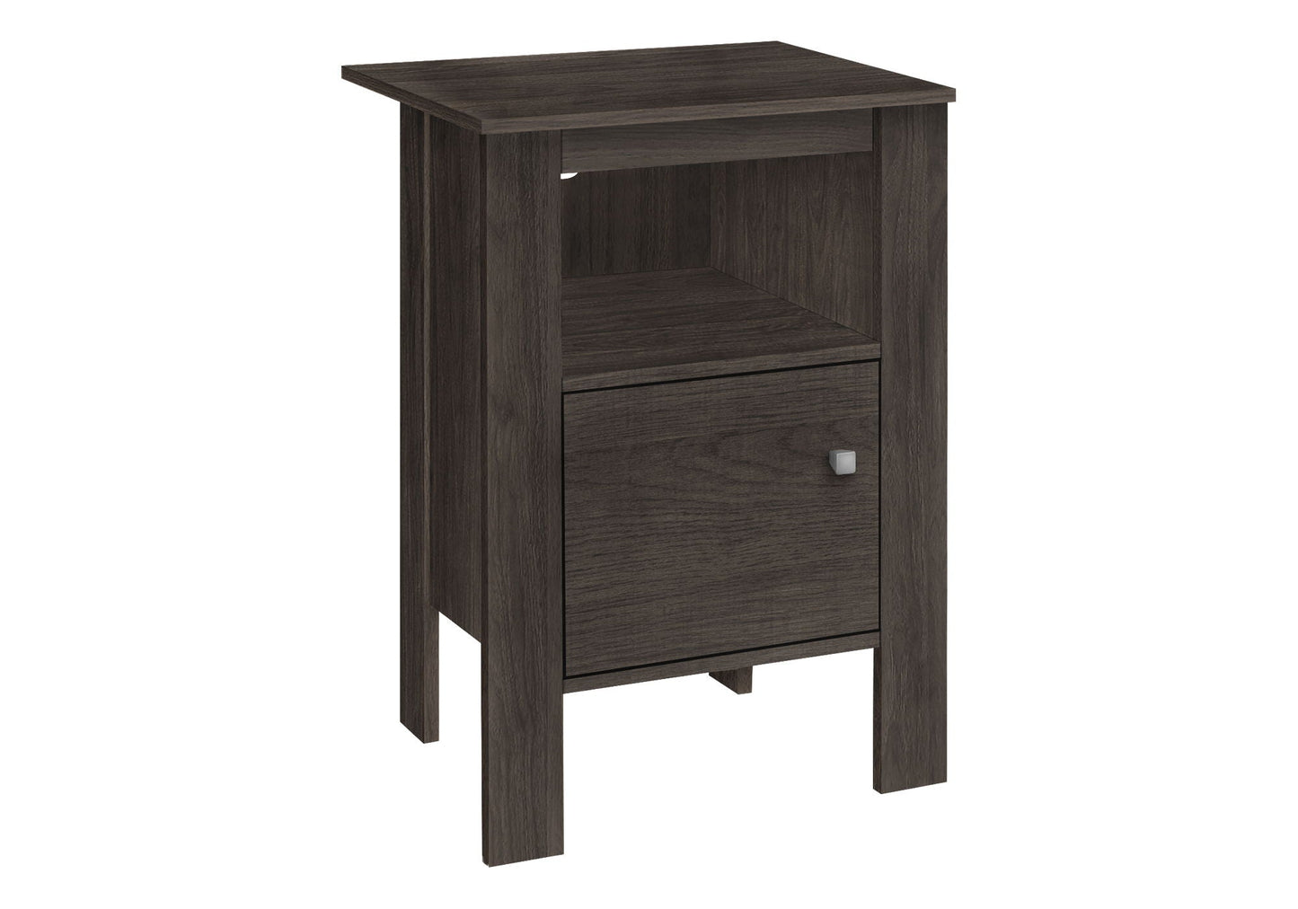 Accent Nightstand Side Table, Storage, Transitional - Oak 8th Street