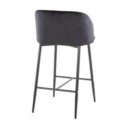 Fran - Contemporary Fixed Height Counter Stool (Set of 2) Lumi Source