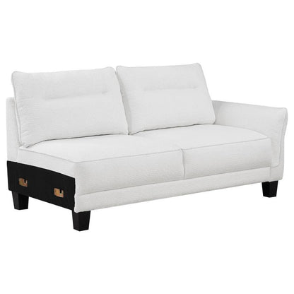Caspian - Upholstered Curved Arm Chaise Sectional Sofa Coaster Fine Furniture