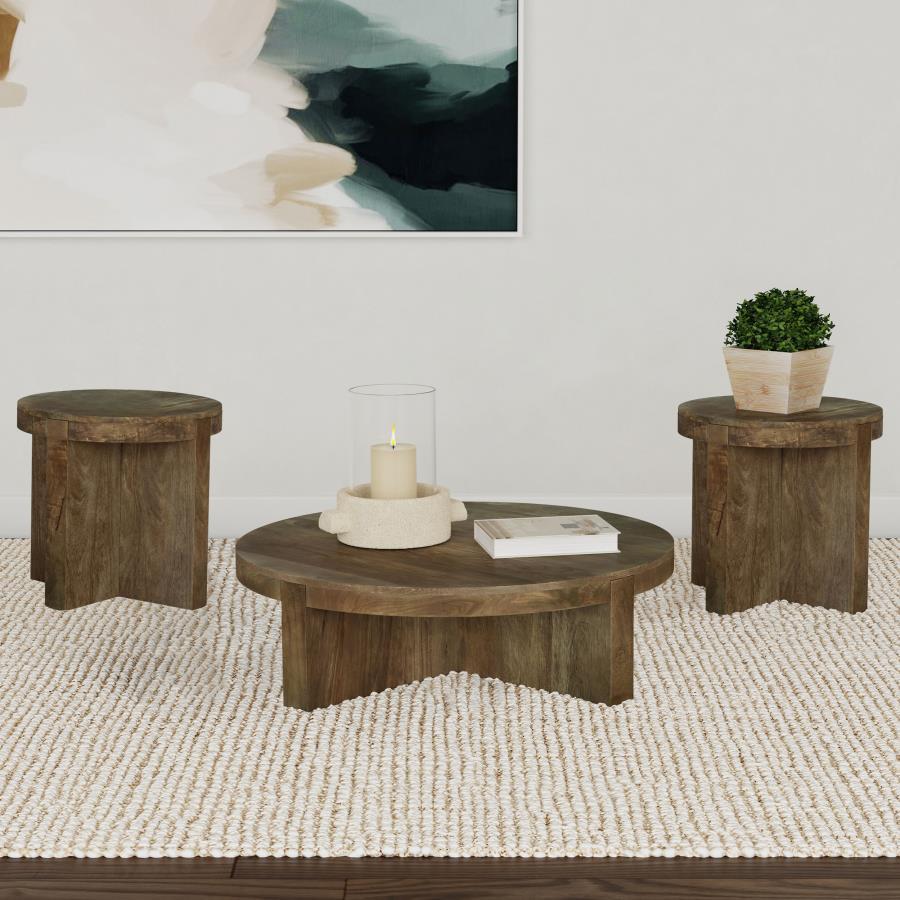 Kinkaid - Solid Wood Coffee And End Table Set Coaster Fine Furniture