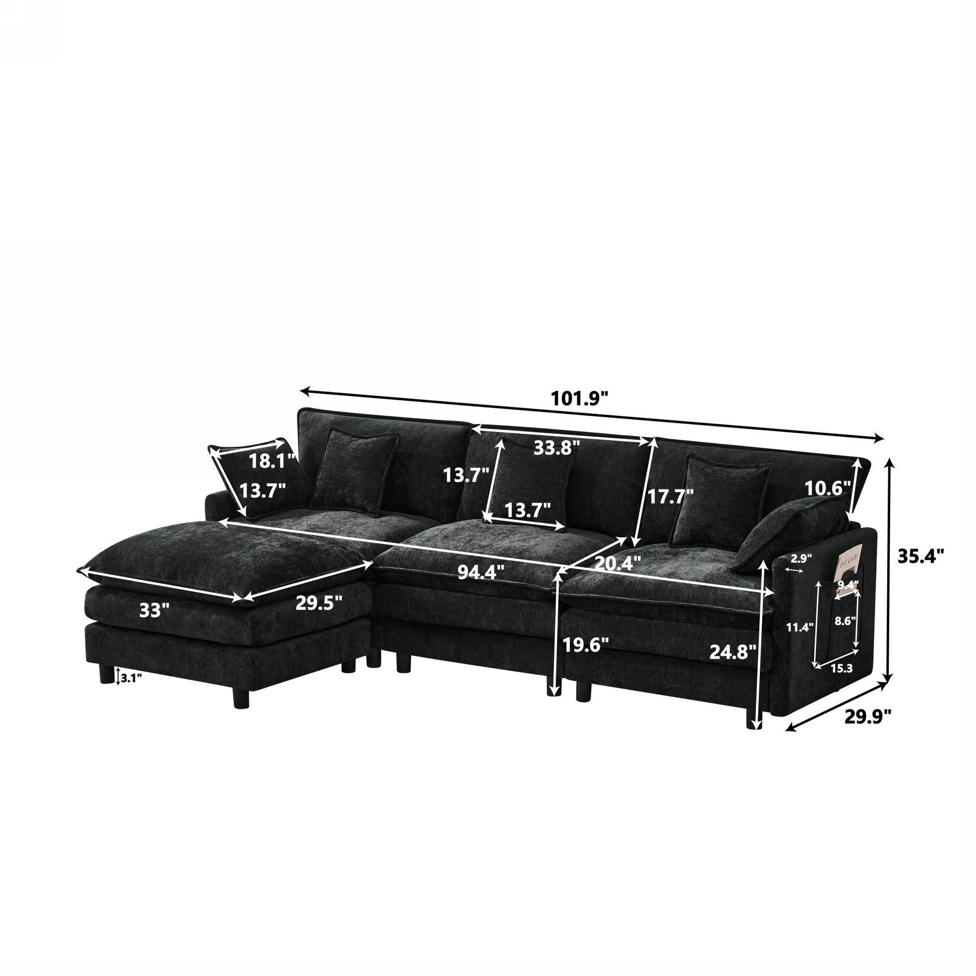 Sofa With Modular Design Home Essentials