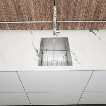 Modern Style Undermount Sink With Stainless Steel, Deep Single Bowl Daily Nest