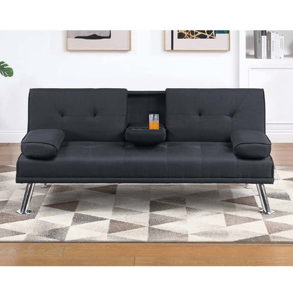 Adjustable Sofa With Fold Down Table And Cup Holders Home Essentials