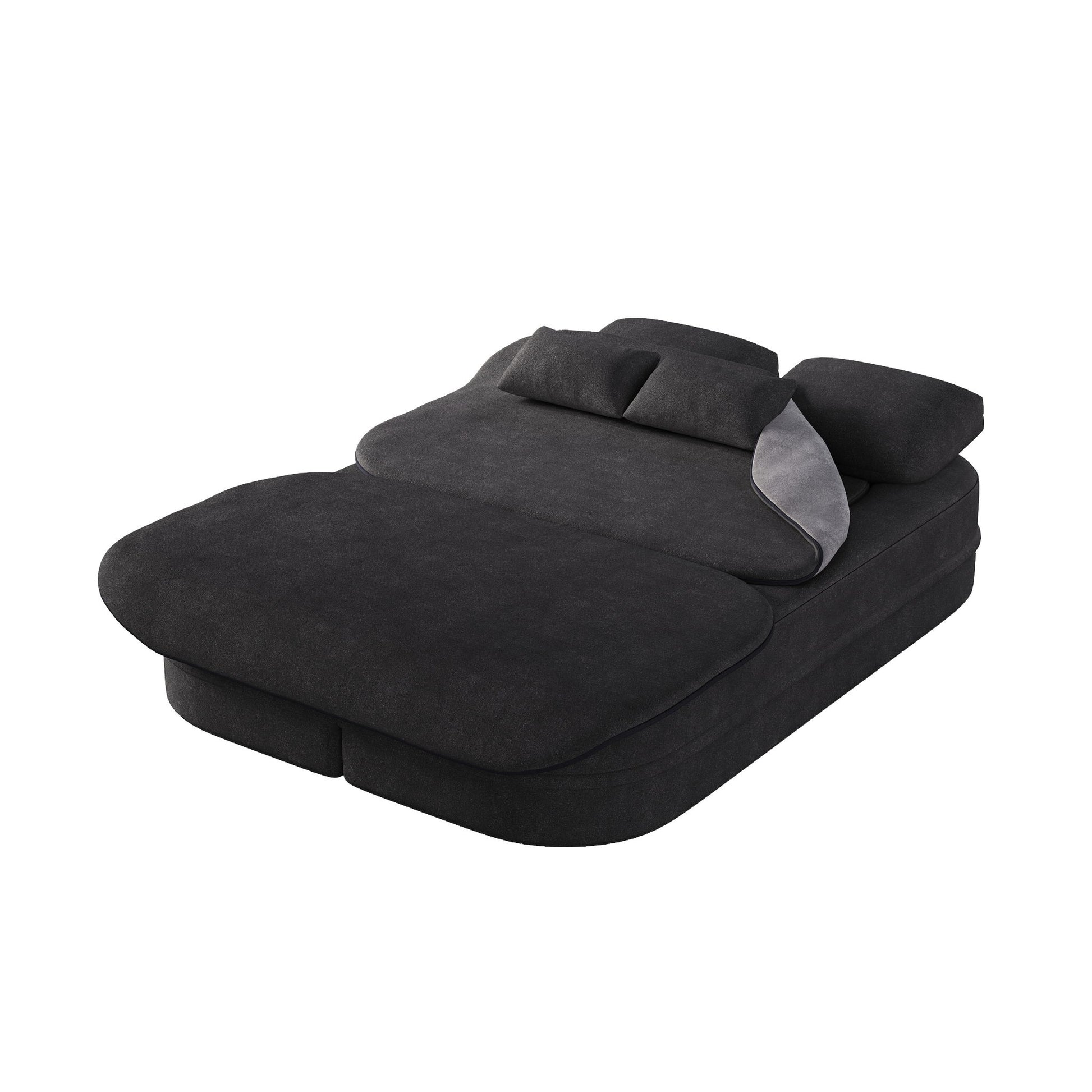 2 In 1 Foldable Sofa Bed With Multi Functional Blanket, Floor Lounge Sofa Home Essentials