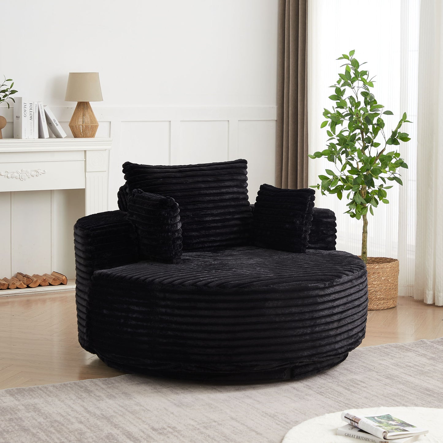 Swivel Chair With 360° Rotation For Living Room Home Essentials