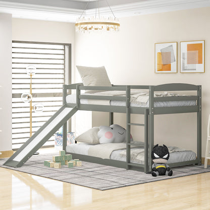 Durable Bunk Bed With Convertible Slide And Ladder Hearth and Haven