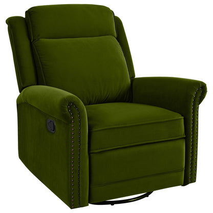 360 Degrees Swivel Recliner Manual Rocking Recliner Home With Adjustable Backrest Noble House